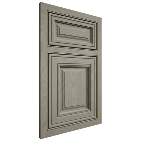 Shiloh Cabinetry Beaded Inset Savannah Red Oak Plain Cut Thyme Door