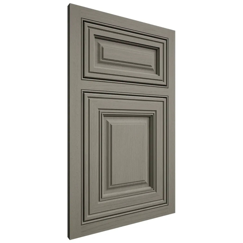 Shiloh Cabinetry Beaded Inset Savannah Walnut Plain Cut Thyme Door