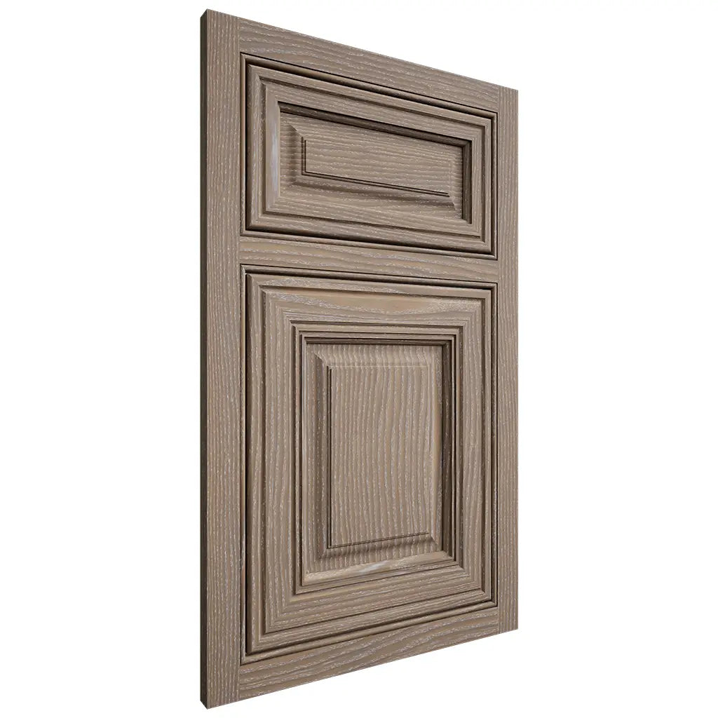 Shiloh Cabinetry Beaded Inset Savannah White Oak Plain Cut Almond Door