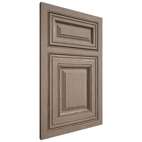 Shiloh Cabinetry Beaded Inset Savannah White Oak Plain Cut Almond Door