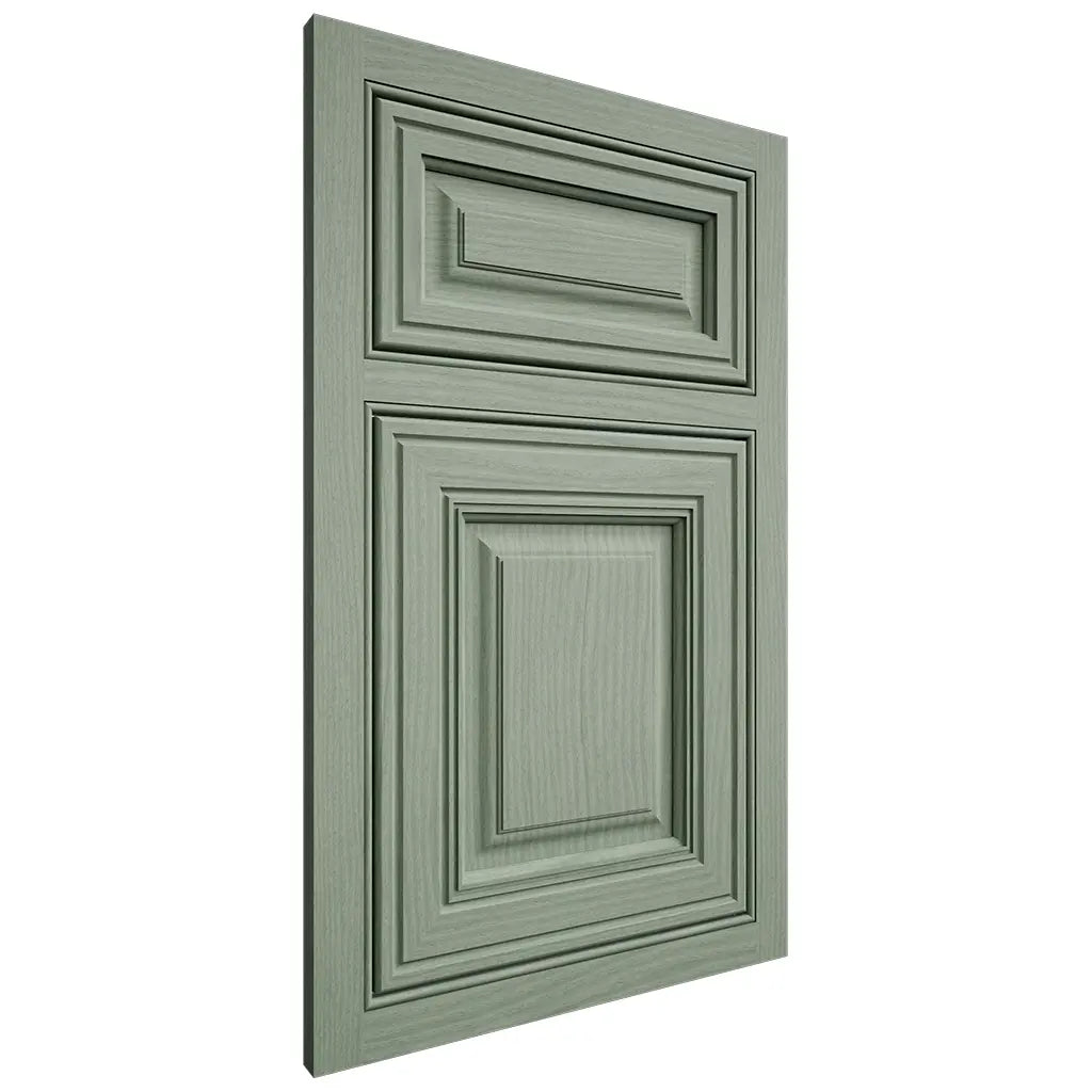 Shiloh Cabinetry Beaded Inset Savannah White Oak Plain Cut Moss Door