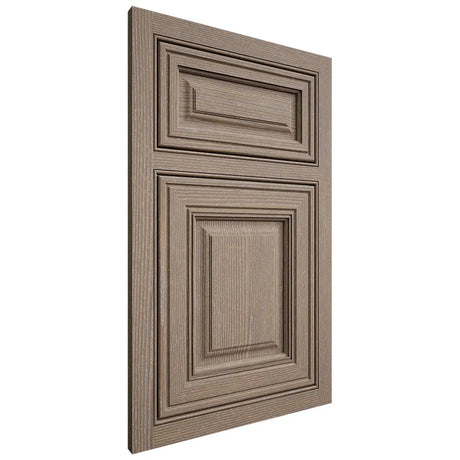 Shiloh Cabinetry Beaded Inset Savannah White Oak Quarter Sawn Almond Door