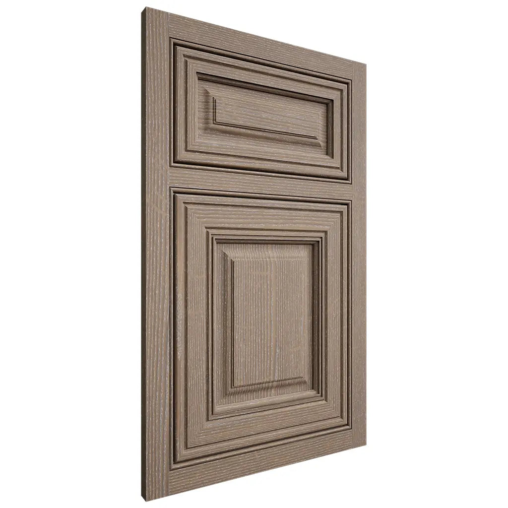 Shiloh Cabinetry Beaded Inset Savannah White Oak Quarter Sawn Almond Door