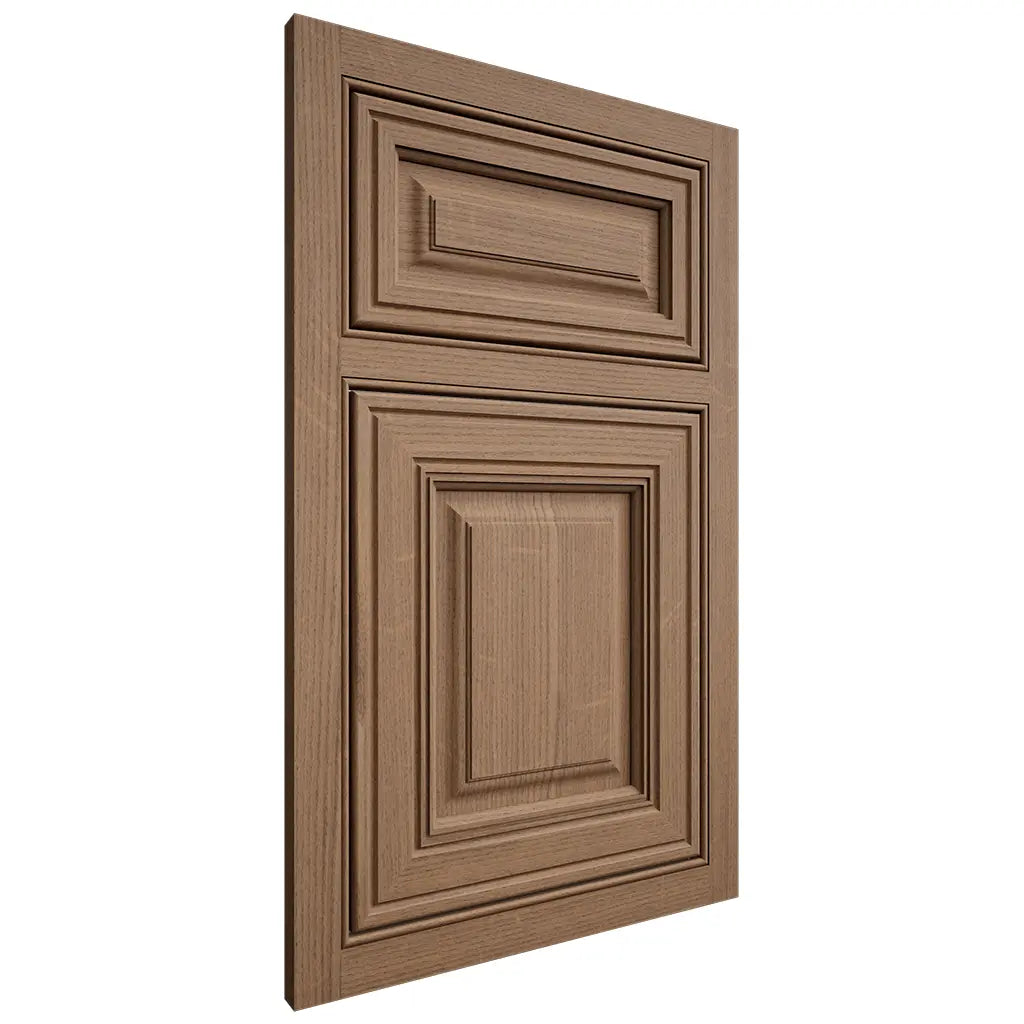 Shiloh Cabinetry Beaded Inset Savannah White Oak Quarter Sawn Medium Door