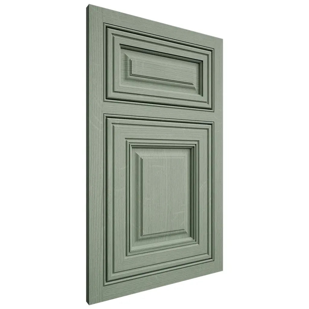 Shiloh Cabinetry Beaded Inset Savannah White Oak Quarter Sawn Moss Door