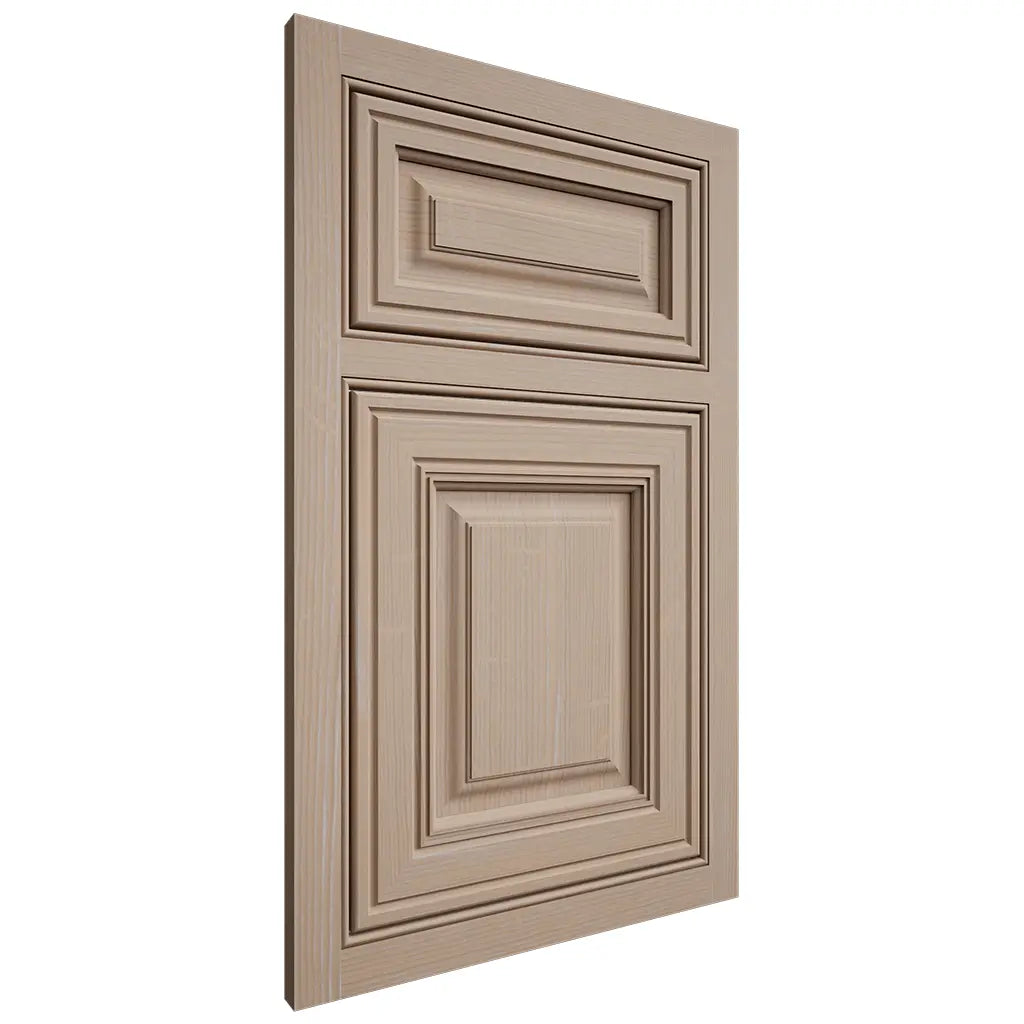 Shiloh Cabinetry Beaded Inset Savannah White Oak Quarter Sawn Straw Door