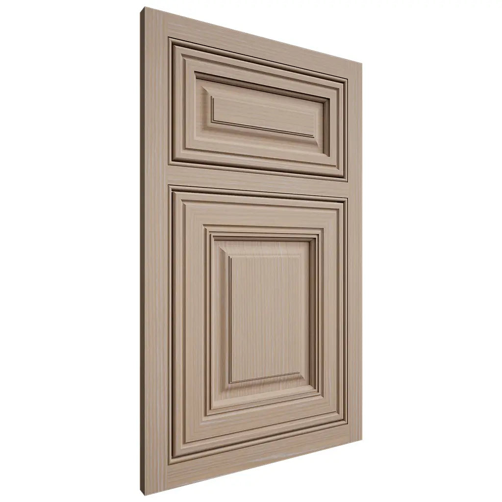 Shiloh Cabinetry Beaded Inset Savannah White Oak Rift Cut Straw Door