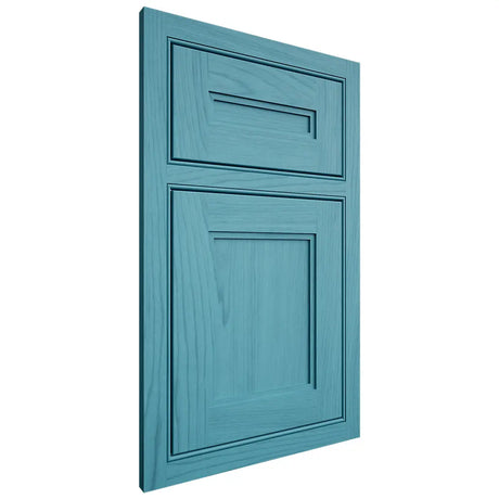 Shiloh Cabinetry Beaded Inset Scottsdale Alder Plain Cut Aqua Door