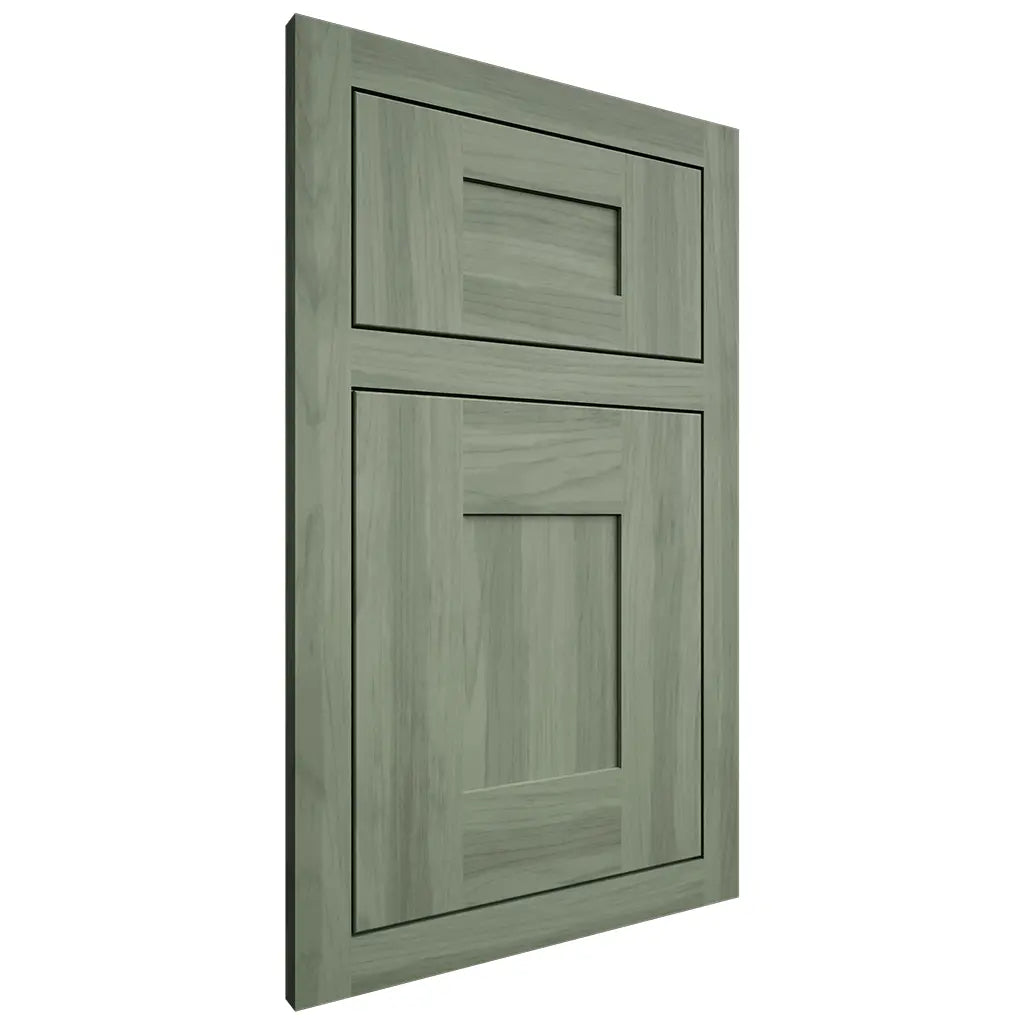 Shiloh Cabinetry Beaded Inset Scottsdale Hickory Plain Cut Moss Door