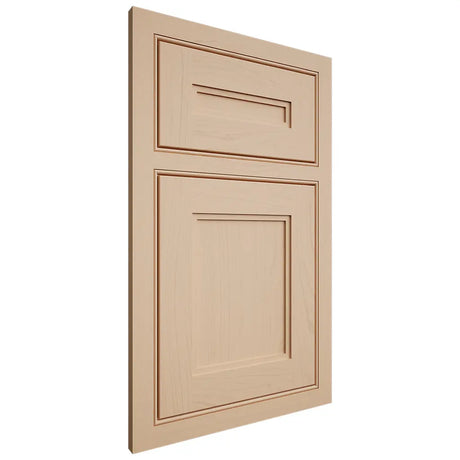 Shiloh Cabinetry Beaded Inset Scottsdale Maple Plain Cut Natural Door