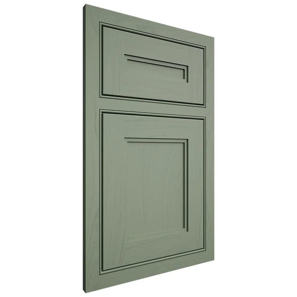 Shiloh Cabinetry Beaded Inset Scottsdale Poplar Plain Cut Moss Door