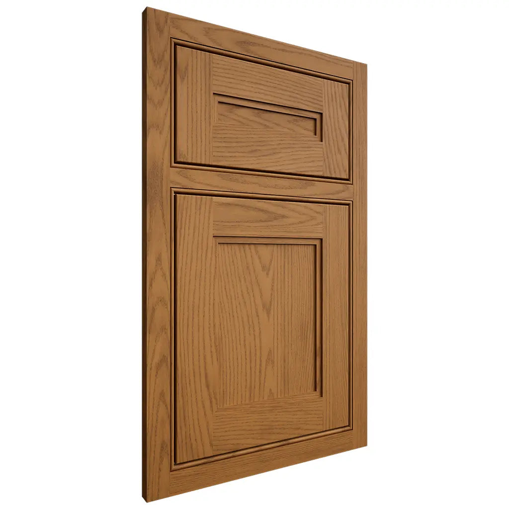 Shiloh Cabinetry Beaded Inset Scottsdale Red Oak Plain Cut Autumn Door