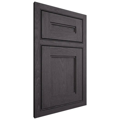 Shiloh Cabinetry Beaded Inset Scottsdale Red Oak Plain Cut Harbor Door