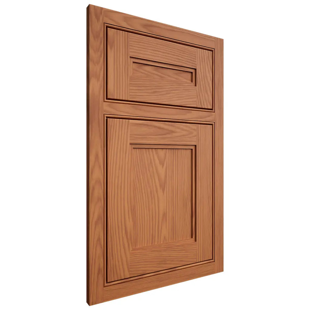Shiloh Cabinetry Beaded Inset Scottsdale Red Oak Plain Cut Harvest Door