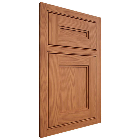 Shiloh Cabinetry Beaded Inset Scottsdale Red Oak Plain Cut Harvest Door