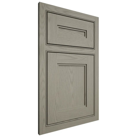 Shiloh Cabinetry Beaded Inset Scottsdale Red Oak Plain Cut Thyme Door