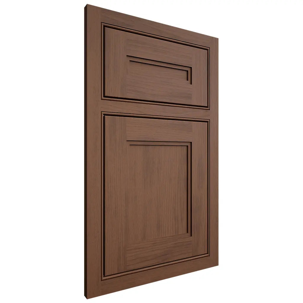 Shiloh Cabinetry Beaded Inset Scottsdale Walnut Plain Cut Natural Door