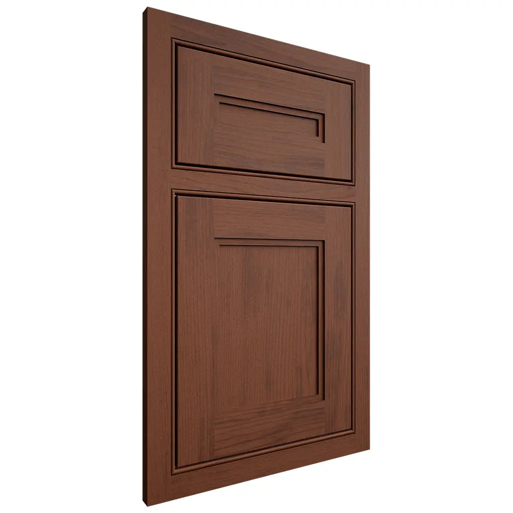 Shiloh Cabinetry Beaded Inset Scottsdale Walnut Plain Cut Rye Door