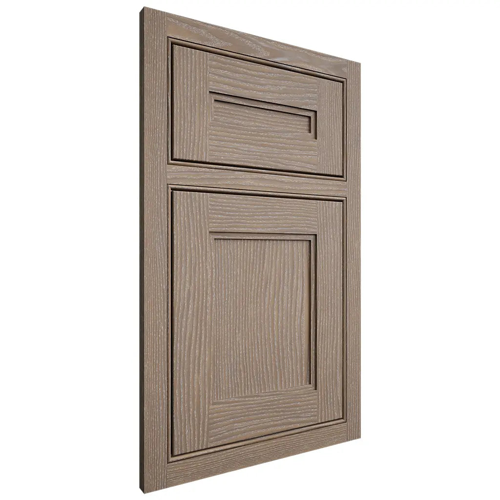 Shiloh Cabinetry Beaded Inset Scottsdale White Oak Plain Cut Almond Door