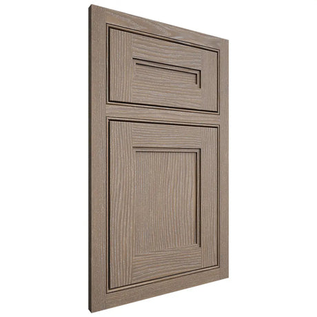 Shiloh Cabinetry Beaded Inset Scottsdale White Oak Plain Cut Almond Door