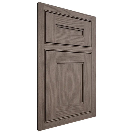 Shiloh Cabinetry Beaded Inset Scottsdale White Oak Plain Cut Clay Door