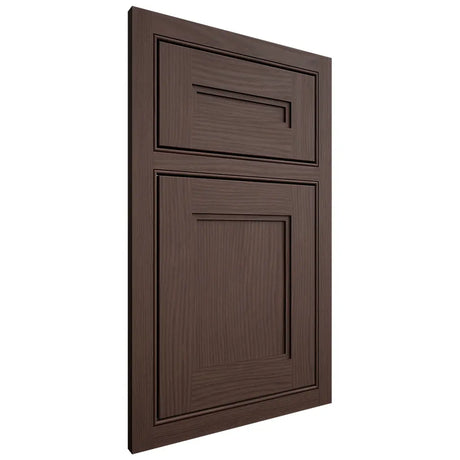 Shiloh Cabinetry Beaded Inset Scottsdale White Oak Plain Cut Dusk Door