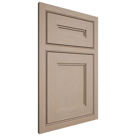 Shiloh Cabinetry Beaded Inset Scottsdale White Oak Plain Cut Straw Door
