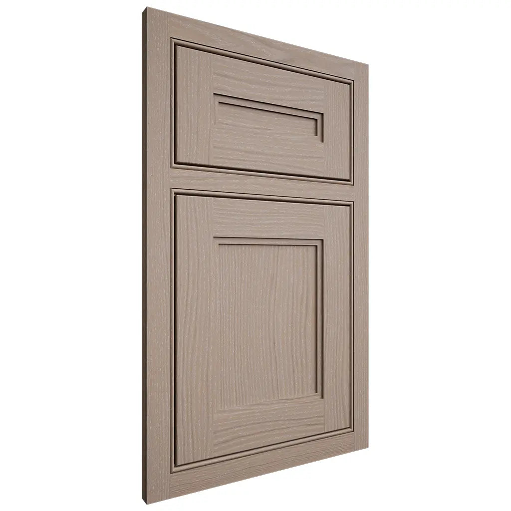 Shiloh Cabinetry Beaded Inset Scottsdale White Oak Plain Cut Whitewash Door