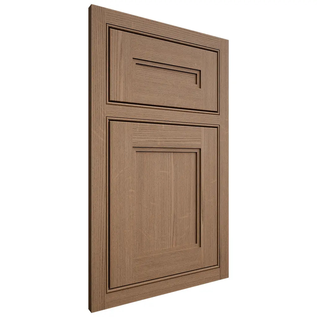 Shiloh Cabinetry Beaded Inset Scottsdale White Oak Quarter Sawn Medium Door