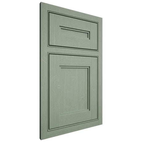 Shiloh Cabinetry Beaded Inset Scottsdale White Oak Quarter Sawn Moss Door