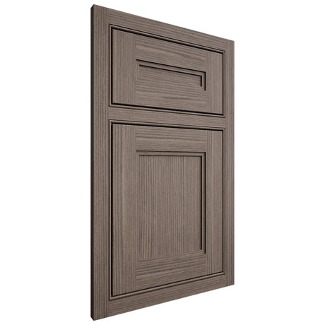 Shiloh Cabinetry Beaded Inset Scottsdale White Oak Rift Cut Clay Door