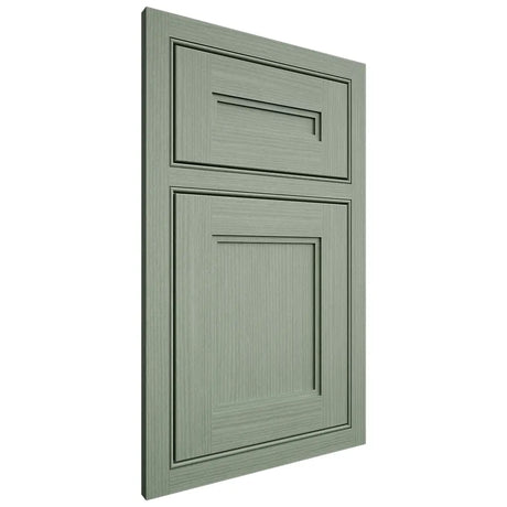 Shiloh Cabinetry Beaded Inset Scottsdale White Oak Rift Cut Moss Door
