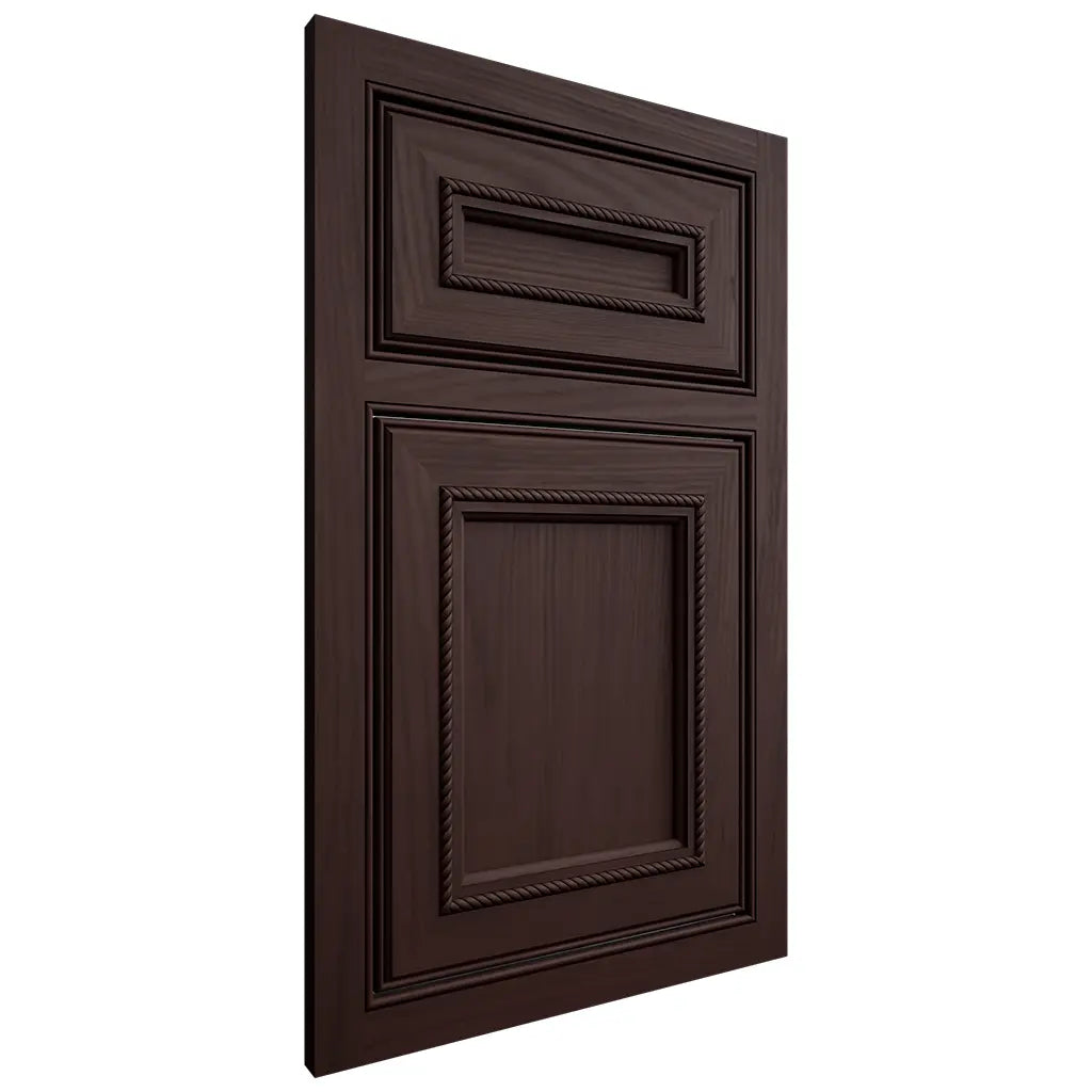 Shiloh Cabinetry Beaded Inset Shelby Alder Plain Cut Bistre Door