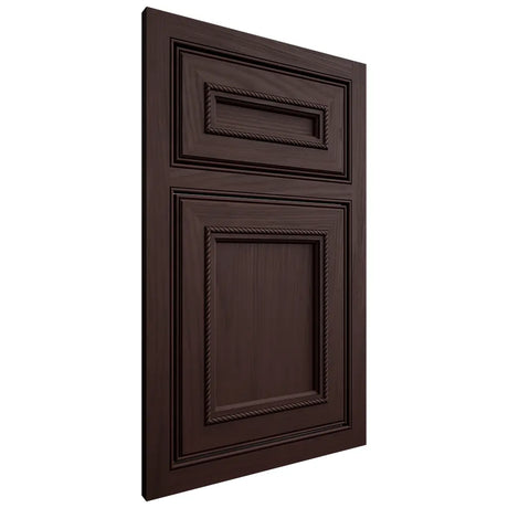 Shiloh Cabinetry Beaded Inset Shelby Alder Plain Cut Bistre Door