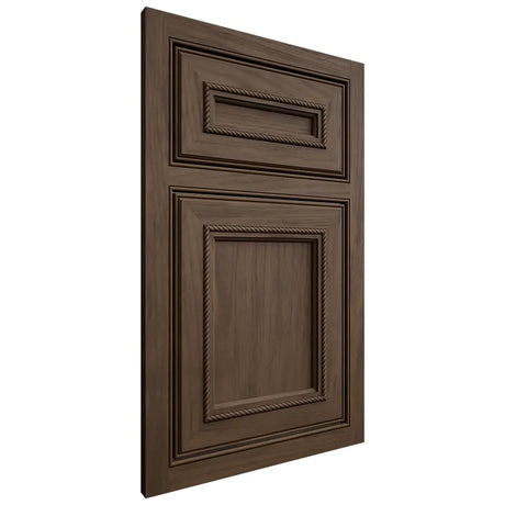 Shiloh Cabinetry Beaded Inset Shelby Alder Plain Cut Caviar Door