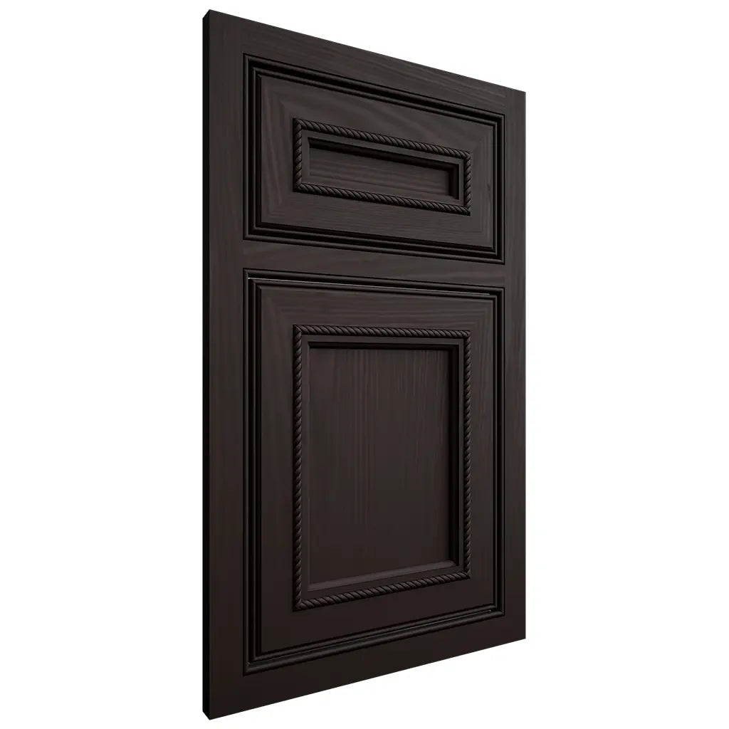Shiloh Cabinetry Beaded Inset Shelby Alder Plain Cut Espresso Door