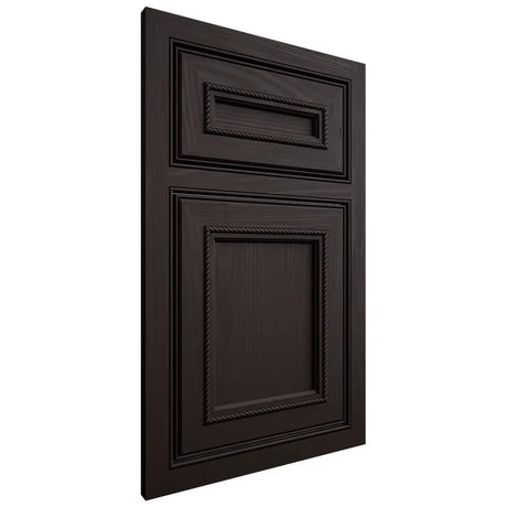 Shiloh Cabinetry Beaded Inset Shelby Alder Plain Cut Espresso Door