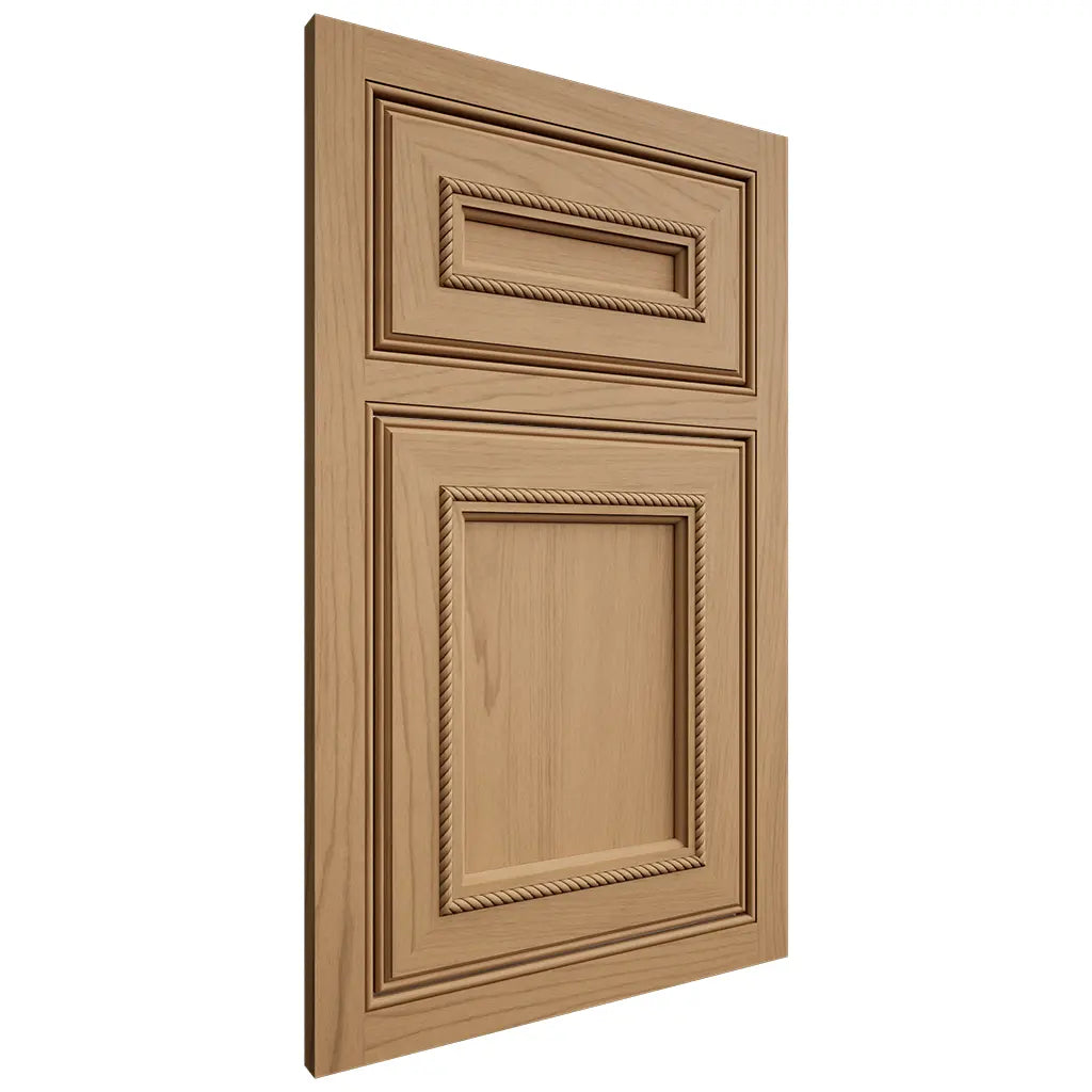 Shiloh Cabinetry Beaded Inset Shelby Alder Plain Cut Natural Door
