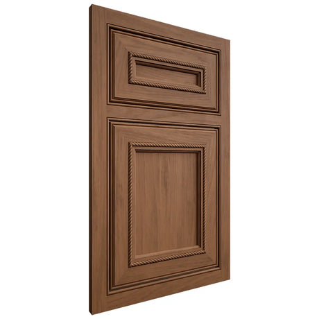Shiloh Cabinetry Beaded Inset Shelby Alder Plain Cut Walnut Door