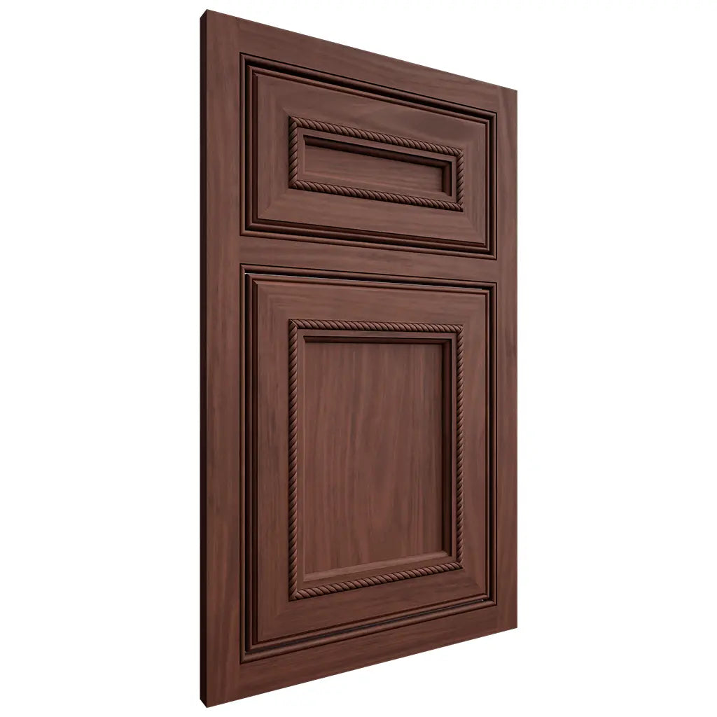 Shiloh Cabinetry Beaded Inset Shelby Cherry Plain Cut Bourbon Door
