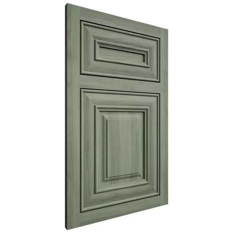 Shiloh Cabinetry Beaded Inset Shelby Hickory Plain Cut Moss Door