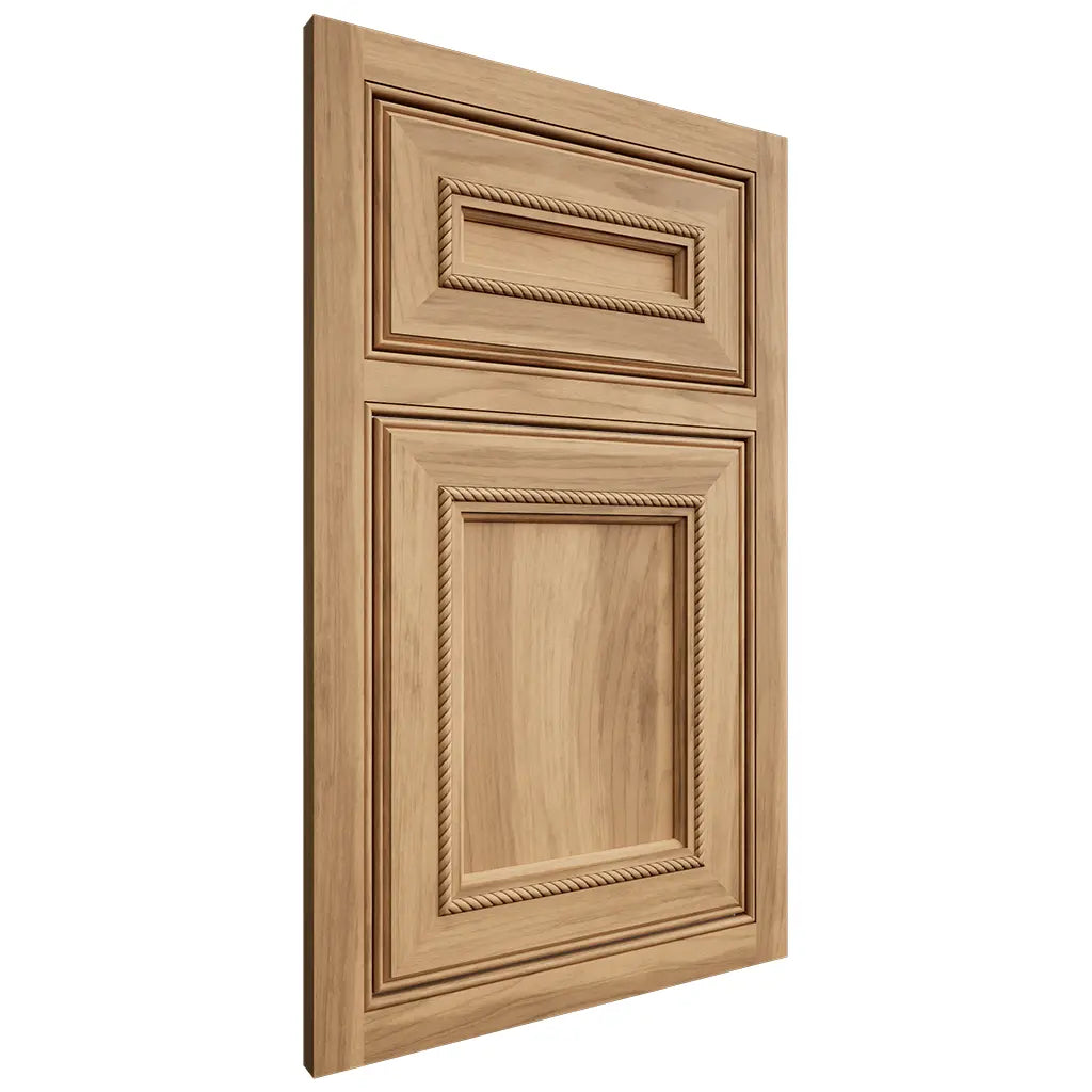 Shiloh Cabinetry Beaded Inset Shelby Hickory Plain Cut Natural Door