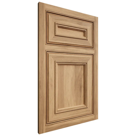 Shiloh Cabinetry Beaded Inset Shelby Hickory Plain Cut Natural Door