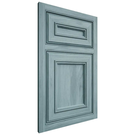 Shiloh Cabinetry Beaded Inset Shelby Hickory Plain Cut Sky Door