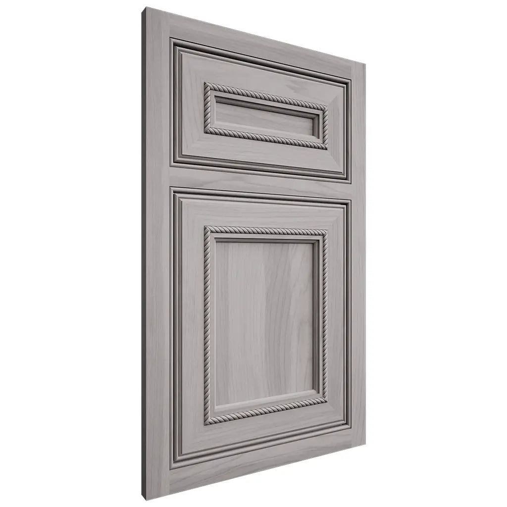 Shiloh Cabinetry Beaded Inset Shelby Hickory Plain Cut Stratus Door