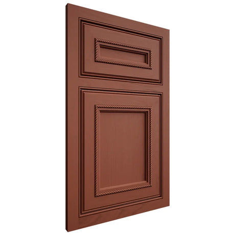 Shiloh Cabinetry Beaded Inset Shelby Maple Plain Cut Cayenne Door