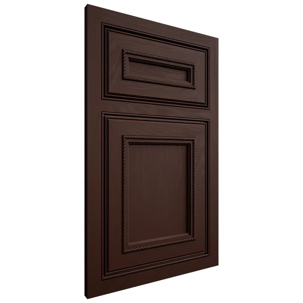 Shiloh Cabinetry Beaded Inset Shelby Maple Plain Cut Cocoa Door