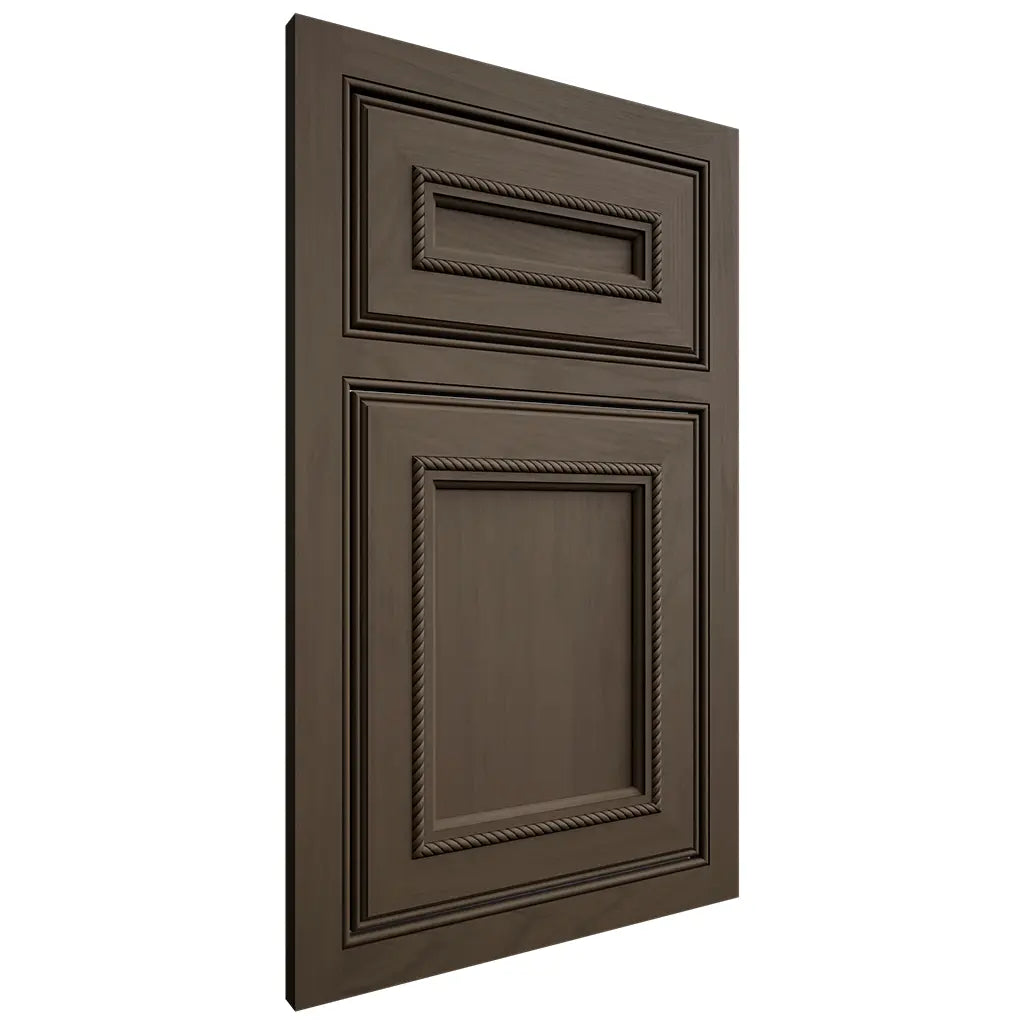Shiloh Cabinetry Beaded Inset Shelby Maple Plain Cut Perfect Brown Door