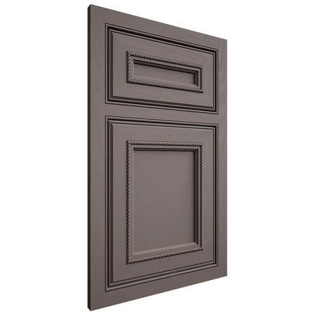 Shiloh Cabinetry Beaded Inset Shelby Poplar Plain Cut Heatherstone Door