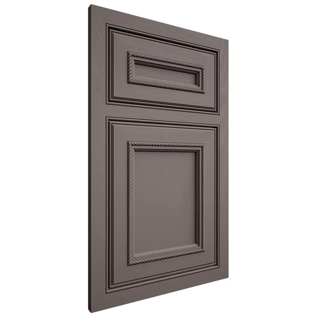 Shiloh Cabinetry Beaded Inset Shelby Poplar Plain Cut Heatherstone Door